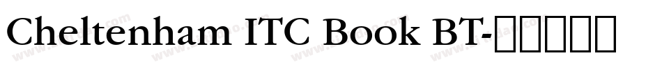 Cheltenham ITC Book BT字体转换